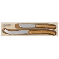 Coffret couteaux fromage olivier 2 pièces - Visuel 0
